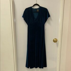 Taylor Deep Blue Midi Dress